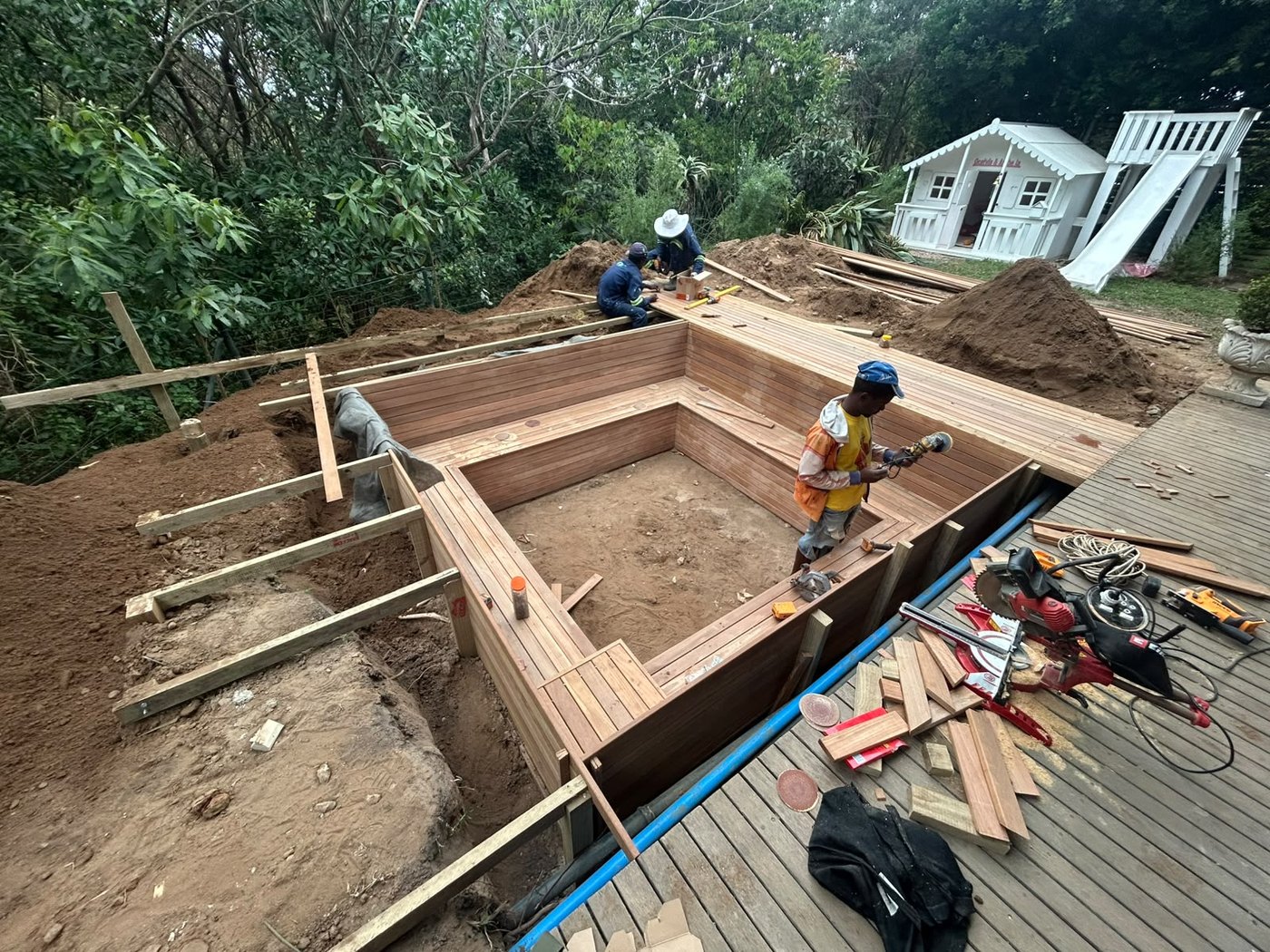K.G Masters project photograph: decking & outdoor timber